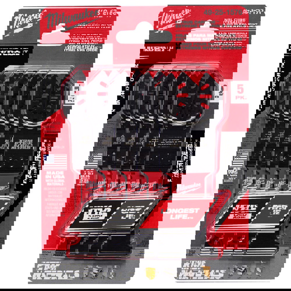 Multi-Tool Parts & Accessories; Type: Multi-Tool Blades ; For Use With: Screw-Embedded Wood, Nail-Embedded Wood, Plaster, Cement Board, Drywall, And PVC ; UNSPSC Code: 27112830